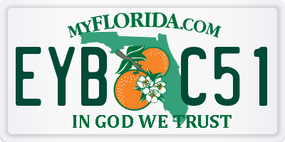 FL license plate EYBC51