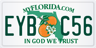 FL license plate EYBC56