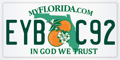 FL license plate EYBC92