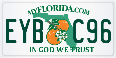 FL license plate EYBC96