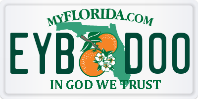FL license plate EYBD00