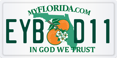 FL license plate EYBD11