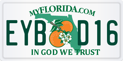 FL license plate EYBD16