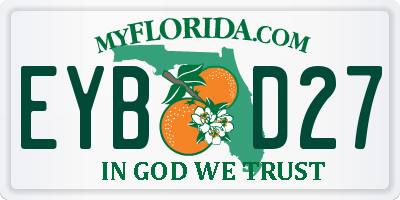 FL license plate EYBD27