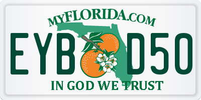 FL license plate EYBD50
