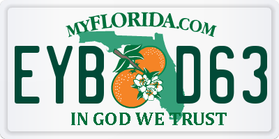 FL license plate EYBD63