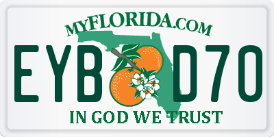 FL license plate EYBD70