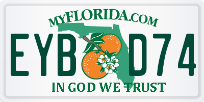 FL license plate EYBD74