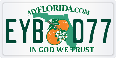 FL license plate EYBD77