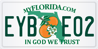FL license plate EYBE02