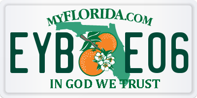 FL license plate EYBE06