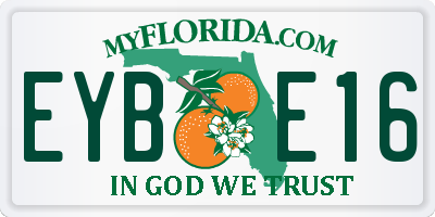FL license plate EYBE16