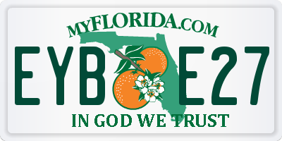 FL license plate EYBE27
