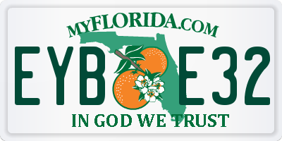 FL license plate EYBE32