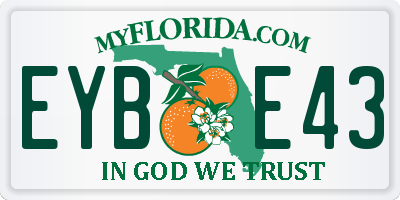 FL license plate EYBE43