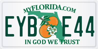 FL license plate EYBE44