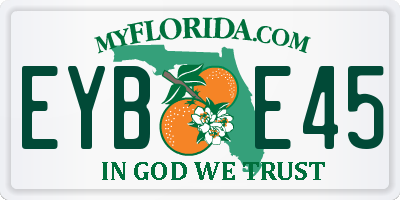 FL license plate EYBE45