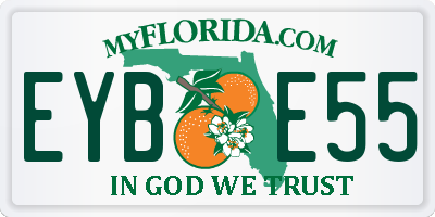 FL license plate EYBE55