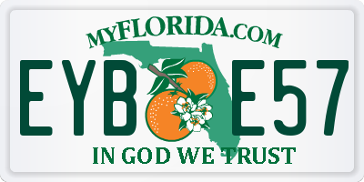 FL license plate EYBE57
