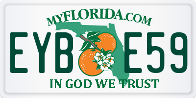FL license plate EYBE59