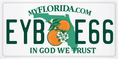 FL license plate EYBE66