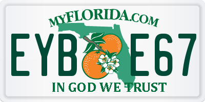 FL license plate EYBE67