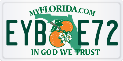 FL license plate EYBE72