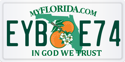 FL license plate EYBE74