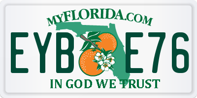 FL license plate EYBE76
