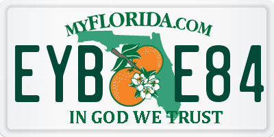 FL license plate EYBE84