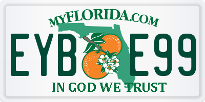 FL license plate EYBE99