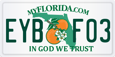 FL license plate EYBF03