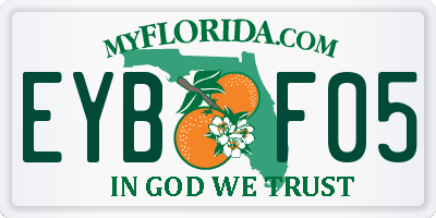 FL license plate EYBF05