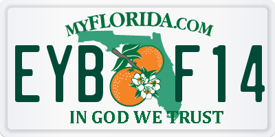 FL license plate EYBF14