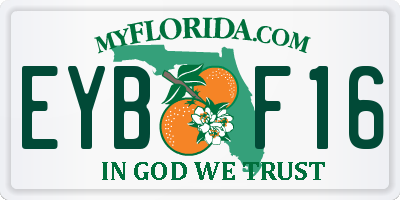 FL license plate EYBF16
