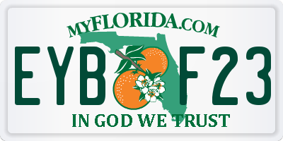 FL license plate EYBF23