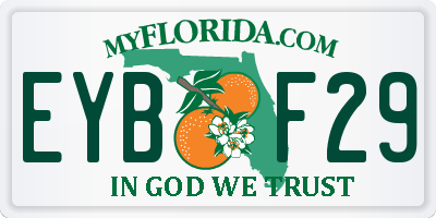 FL license plate EYBF29