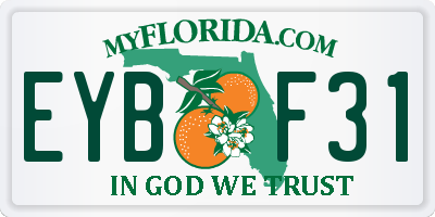 FL license plate EYBF31