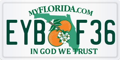FL license plate EYBF36