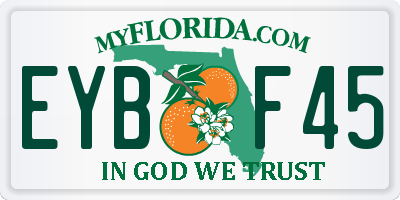 FL license plate EYBF45
