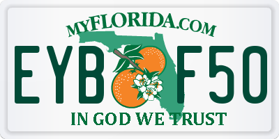 FL license plate EYBF50