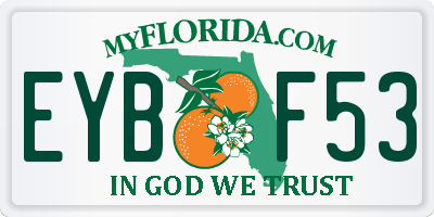FL license plate EYBF53