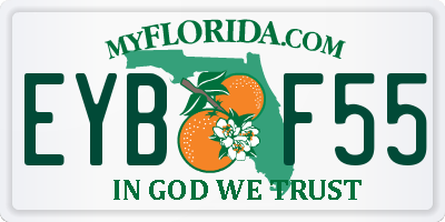FL license plate EYBF55