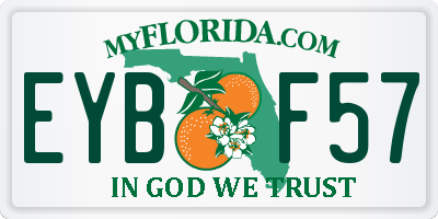 FL license plate EYBF57