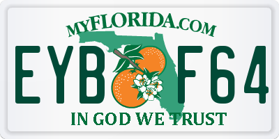 FL license plate EYBF64
