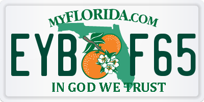 FL license plate EYBF65