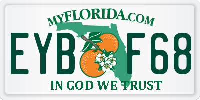 FL license plate EYBF68