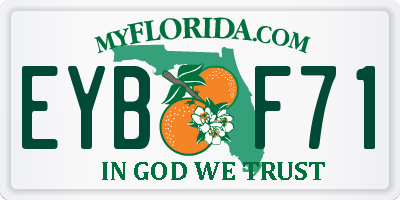 FL license plate EYBF71