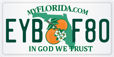 FL license plate EYBF80