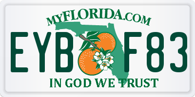 FL license plate EYBF83